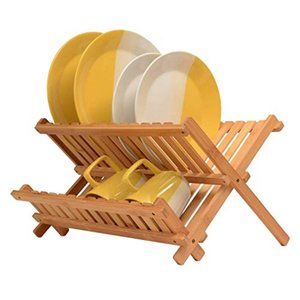 Bambüsi Premium Bamboo Dish Drying Rack - Compact